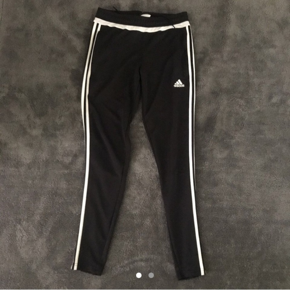 Black adidas joggers
